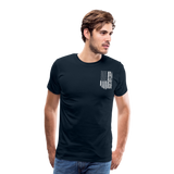 Dad American Flag Men's Premium T-Shirt (CK1903) - deep navy