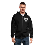 Grandma Guardian Angel Gildan Heavy Blend Adult Zip Hoodie  (CK3605) - black