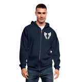 Grandma Guardian Angel Gildan Heavy Blend Adult Zip Hoodie  (CK3605) - navy