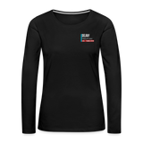Delray Trauma Resus Women's Premium Long Sleeve T-Shirt - black