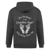 Husband Guardian Zip Up Hoodie - CK3604 - deep heather