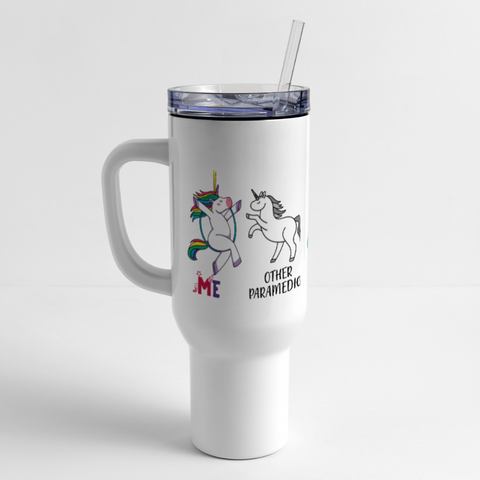 Unicorn Other Paramedics 40 oz Travel Tumbler - white