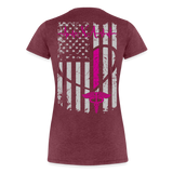 Nursing Assistant Women’s Premium T-Shirt CK1937 - heather burgundy