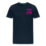 Emergency Room Nurse Flag Men's Premium T-Shirt (CK1836) Updated - deep navy