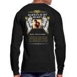 3985512238 Custom Men's Long Sleeve T-Shirt - TNTRed - black