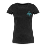 Nurse Flag Women’s Premium Organic T-Shirt (CK4119) - charcoal grey