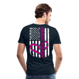 Emergency Room Nurse Flag Men's Premium T-Shirt (CK1836) Updated - deep navy