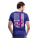 Emergency Room Nurse Flag Men's Premium T-Shirt (CK1836) Updated - royal blue