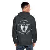 Grandma Guardian Angel Gildan Heavy Blend Adult Zip Hoodie  (CK3605) - deep heather