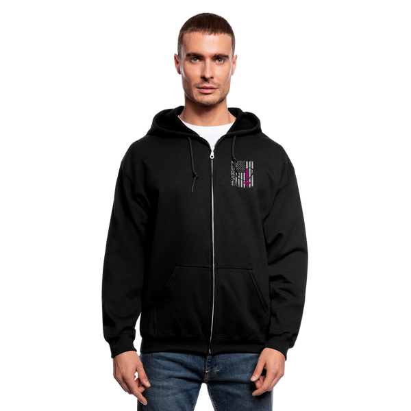 Nurse Flag Men's Zip Hoodie    CK1934 - black