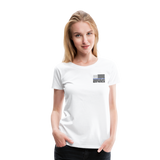 My Favorite Police Officer Calls Me Mom Women’s Premium T-Shirt (CK4138) Female officer - white