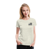 My Favorite Police Officer Calls Me Mom Women’s Premium T-Shirt (CK4138) Female officer - heather oatmeal