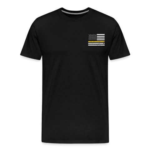 My Favorite 911 Dispatcher Calls Me Dad Men's Premium T-Shirt - black