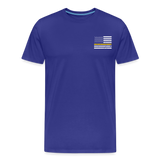 My Favorite 911 Dispatcher Calls Me Dad Men's Premium T-Shirt - royal blue