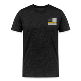 My Favorite 911 Dispatcher Calls Me Dad Men's Premium T-Shirt - charcoal grey
