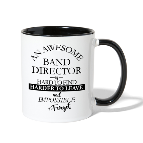 Band Director Contrast Coffee Mug - white/black