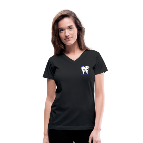 Mrs Womack CDA Women's V-Neck T-Shirt - black