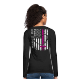 Melissa BSN, RN ER Nurse Flag Women's Premium Long Sleeve T-Shirt - black