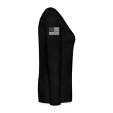 Melissa BSN, RN ER Nurse Flag Women's Premium Long Sleeve T-Shirt - charcoal grey
