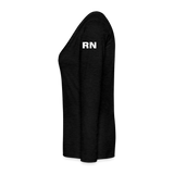 Melissa BSN, RN ER Nurse Flag Women's Premium Long Sleeve T-Shirt - charcoal grey