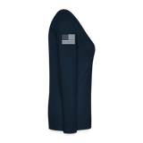 Melissa BSN, RN ER Nurse Flag Women's Premium Long Sleeve T-Shirt - deep navy