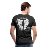 Husband Guardian Angel Men's Premium T-Shirt (CK3587) - black