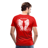 Husband Guardian Angel Men's Premium T-Shirt (CK3587) - red