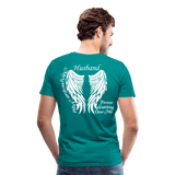 Husband Guardian Angel Men's Premium T-Shirt (CK3587) - teal