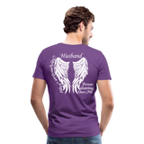 Husband Guardian Angel Men's Premium T-Shirt (CK3587) - purple