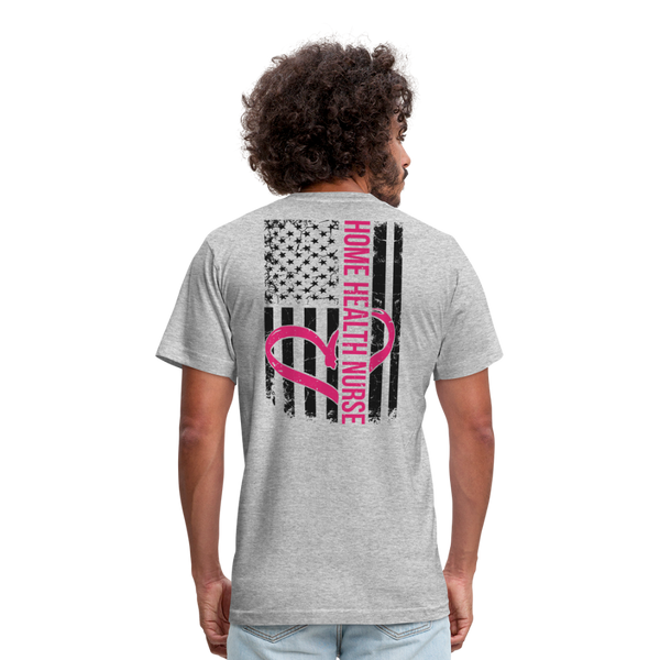 Home Health Nurse Unisex Jersey T-Shirt by Bella + Canvas - heather gray