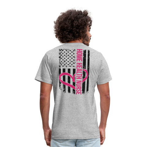 Home Health Nurse Unisex Jersey T-Shirt by Bella + Canvas - heather gray