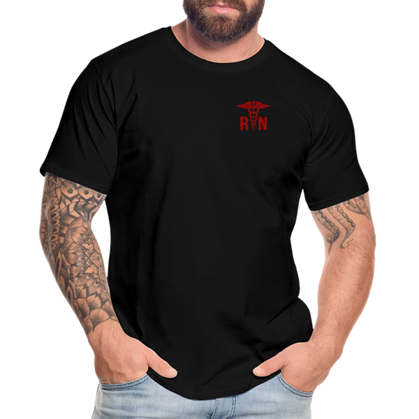 RN Nurse Flag Men’s Premium Organic T-Shirt  CK4126  FB - black