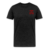 RN Nurse Flag Men’s Premium Organic T-Shirt  CK4126  FB - charcoal grey