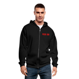 Updated 3029038748 Gildan Heavy Blend Adult Zip Hoodie - black