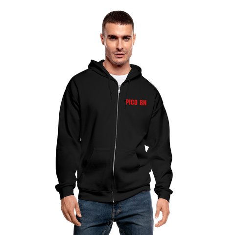 Updated 3029038748 Gildan Heavy Blend Adult Zip Hoodie - black