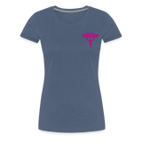 Nurse Flag Women’s Premium T-Shirt (CK3903) - heather blue