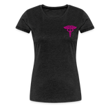 Nurse Flag Women’s Premium T-Shirt (CK3903) - charcoal grey