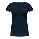 Nurse Flag Women’s Premium T-Shirt (CK3903) - deep navy