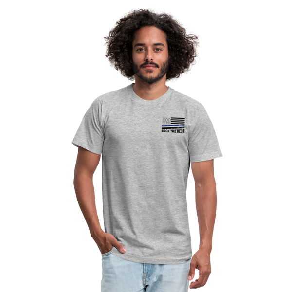 Police Officer Mom Unisex Jersey T-Shirt by Bella + Canvas (CK4138) - heather gray
