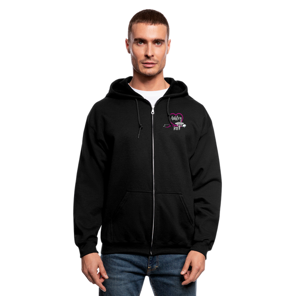 3148318294 Men's Zip Hoodie - black