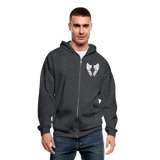 My Husband Guardian Angel Gildan Heavy Blend Adult Zip Hoodie  (CK3604 zip) - deep heather