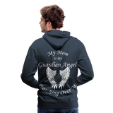 Mom Guardian Angel Men’s Premium Hoodie  (CK3545) - navy