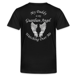 Daddy Guardian Angel Kids' Premium T-Shirt (CK1380) - black