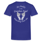 Daddy Guardian Angel Kids' Premium T-Shirt (CK1380) - royal blue