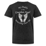 Daddy Guardian Angel Kids' Premium T-Shirt (CK1380) - charcoal grey