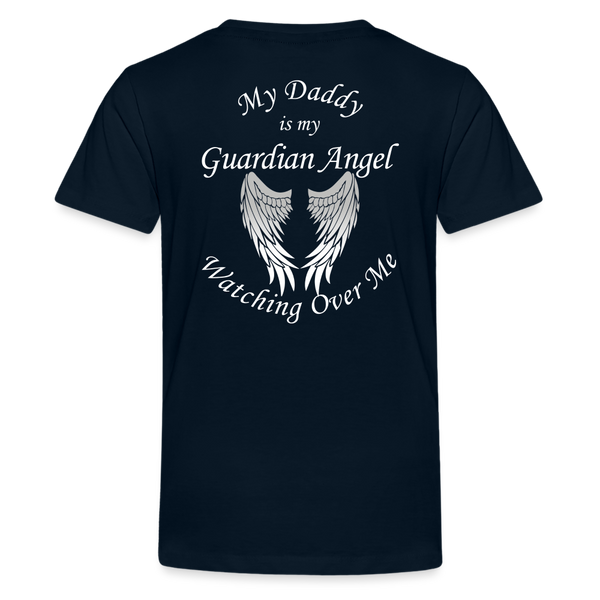 My Daddy Guardian Angel Kids' Premium T-Shirt  CK1380 - deep navy