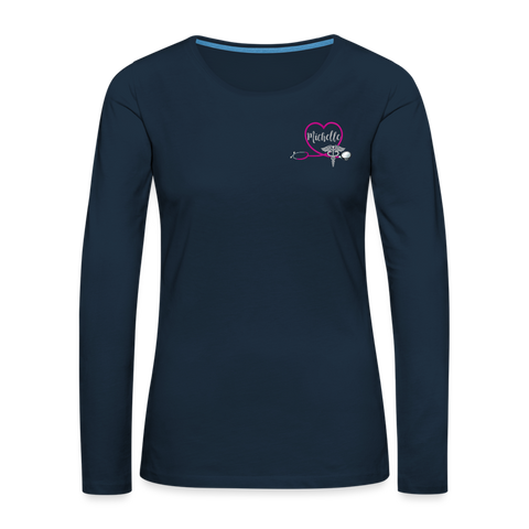 3268304407 Women's Premium Long Sleeve T-Shirt - deep navy