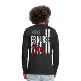 ER Nurse Flag Men's Premium Long Sleeve T-Shirt CK4202 - black