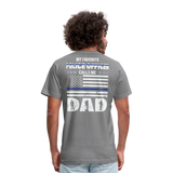 My Favorite Police Officer Calls Me Dad Unisex Jersey T-Shirt by Bella + Canvas  CK3616 - slate
