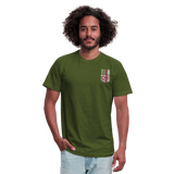 Trauma Nurse Unisex Jersey T-Shirt by Bella + Canvas - olive